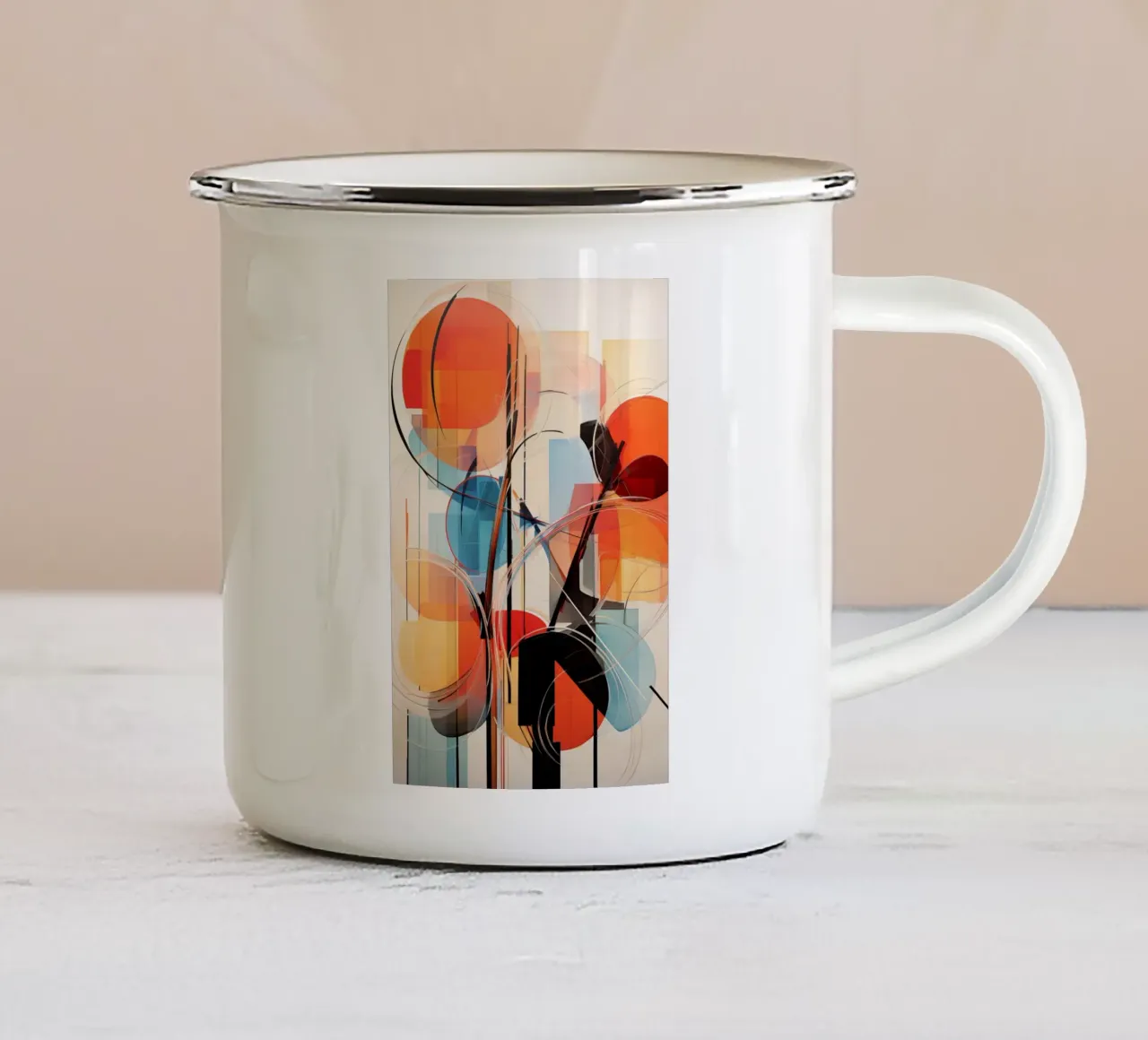 Arte da parete di Imagine tazza in smalto da Imagine