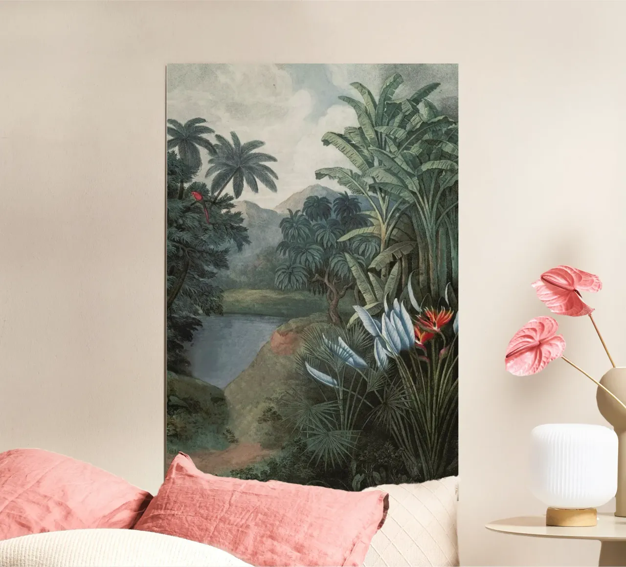 Tropical Lake poster con telaio in plastica da Astër