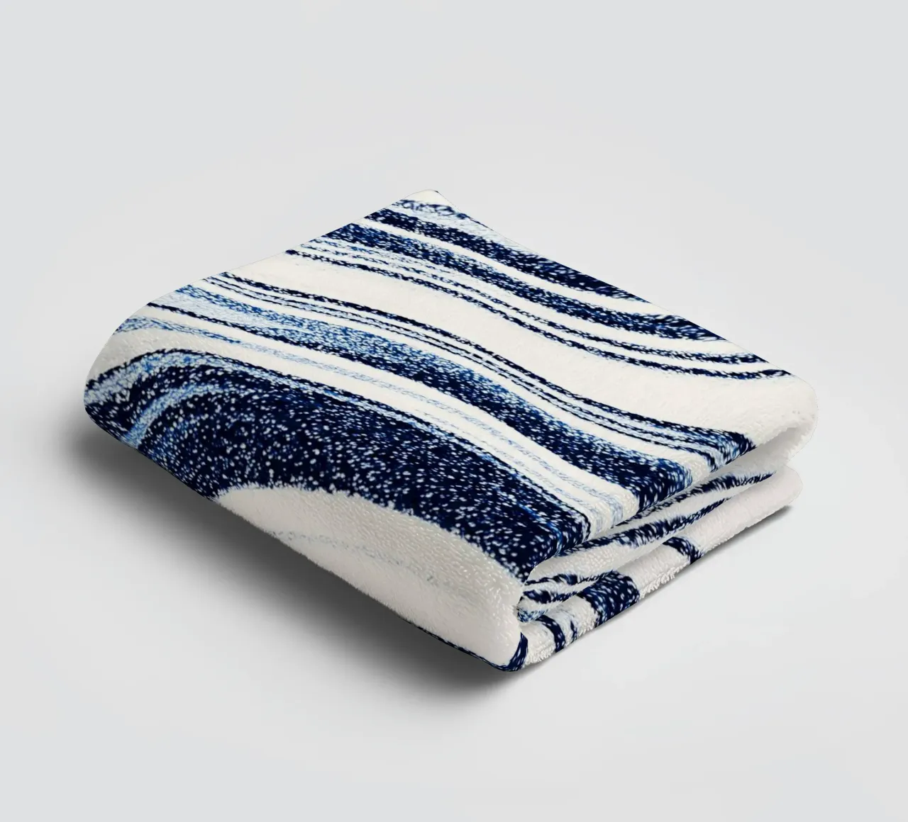 Strukturierter Marmor Indigoblau Handtuch von SilverPegasus