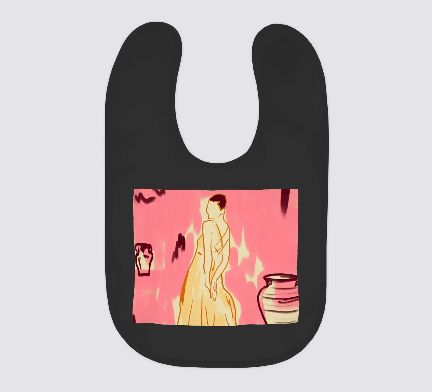 Pink Room baby bib by Kintsugi99