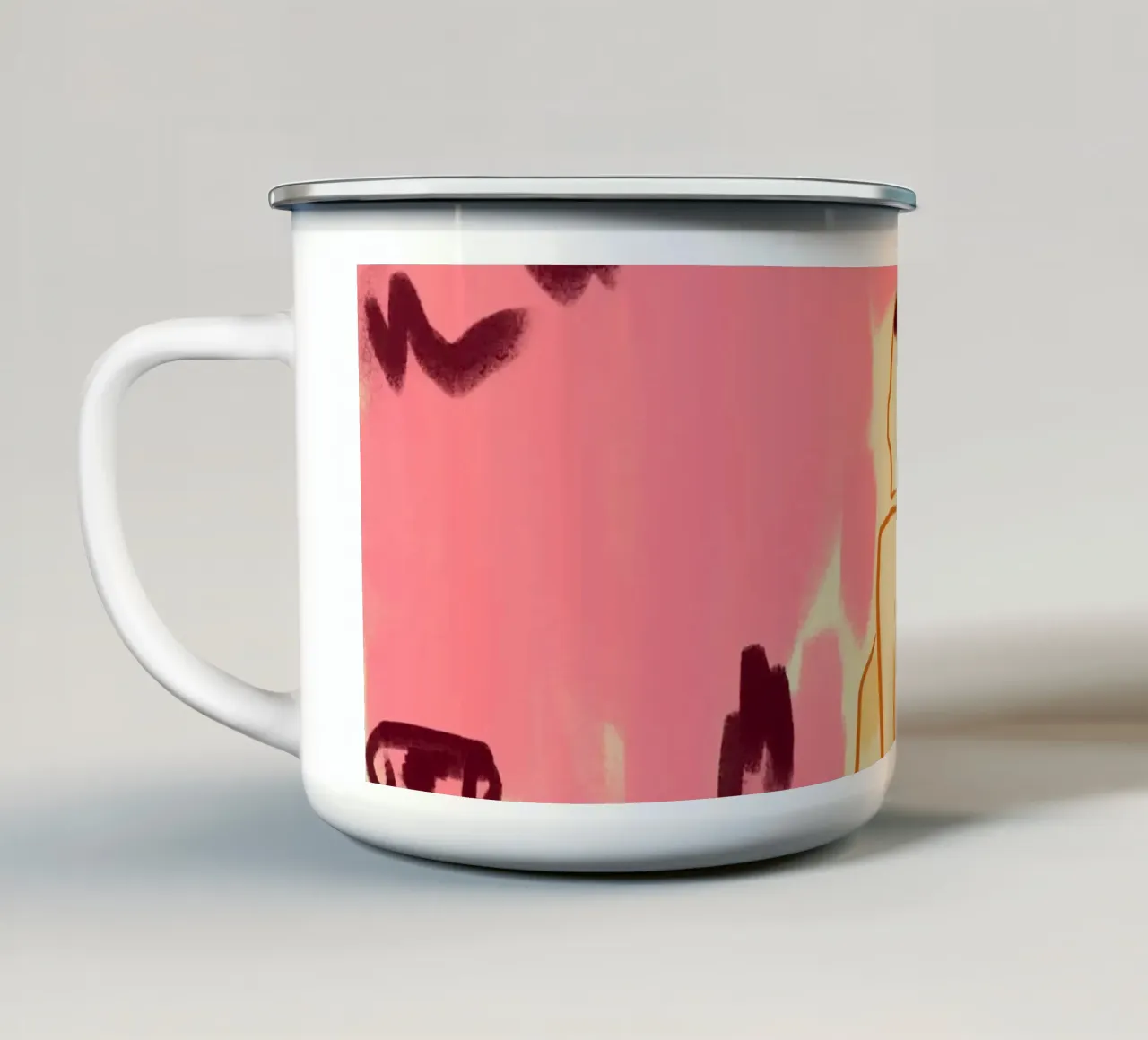 Camera rosa tazza in smalto da Kintsugi99