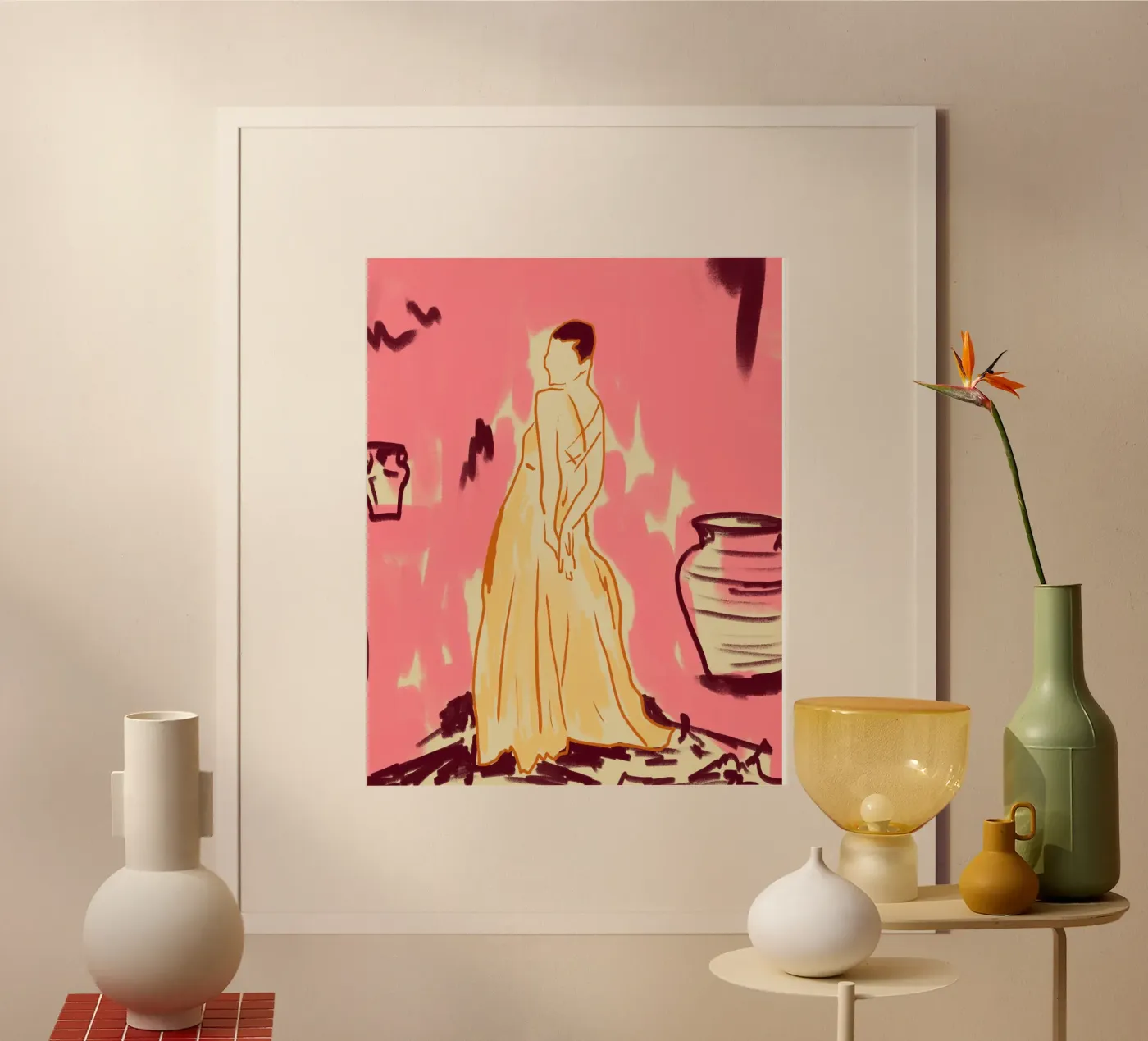 Pink Room Poster von Kintsugi99