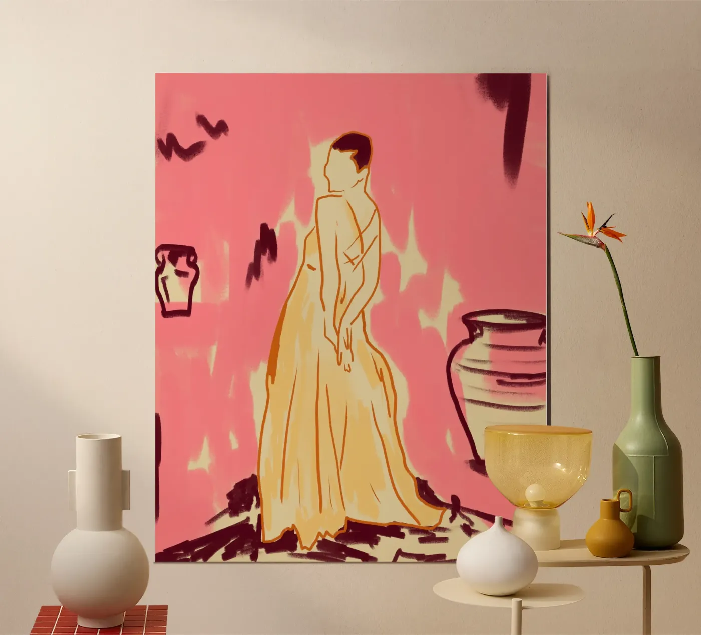 Pink Room Poster von Kintsugi99