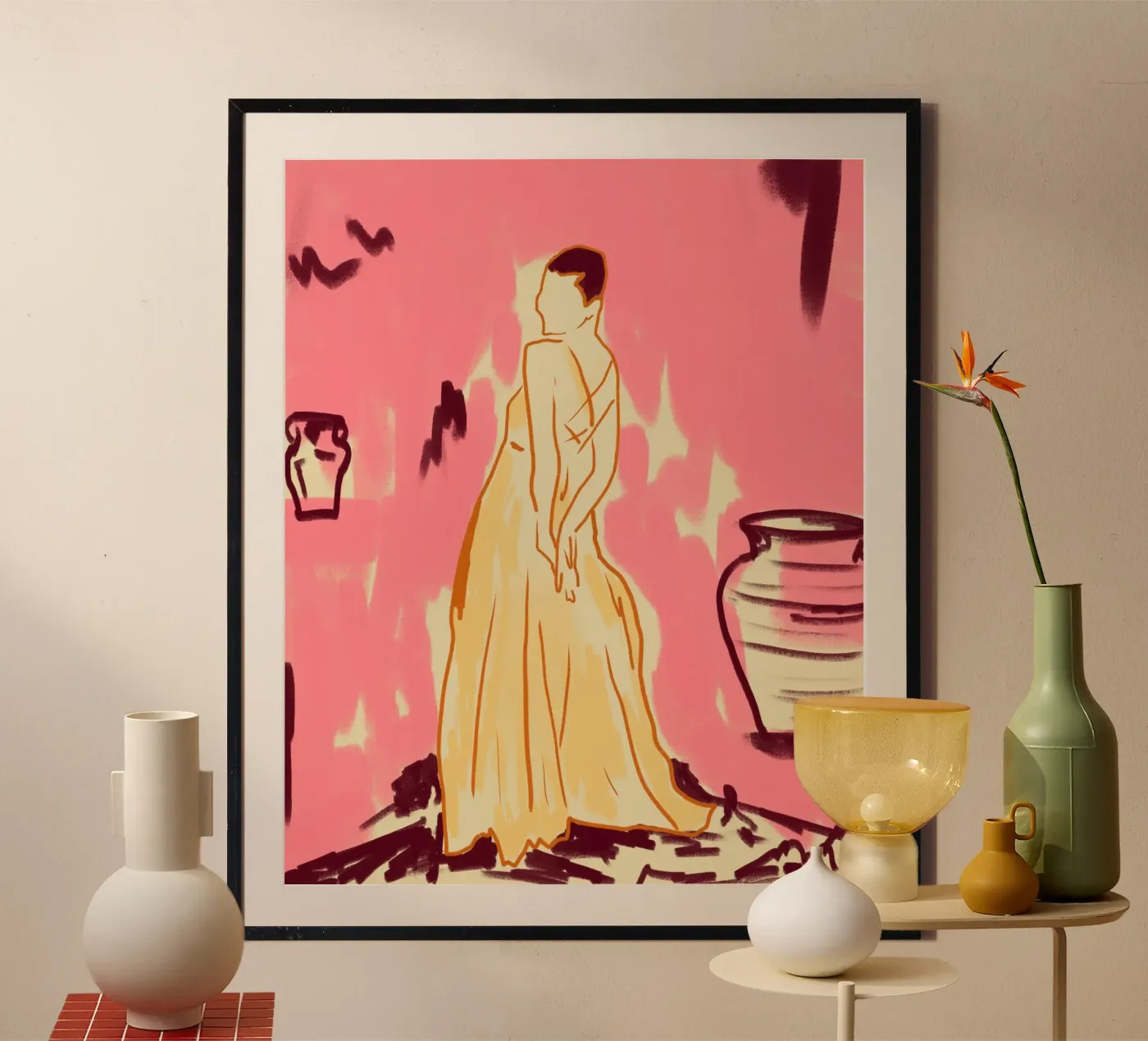 Pink Room Poster von Kintsugi99