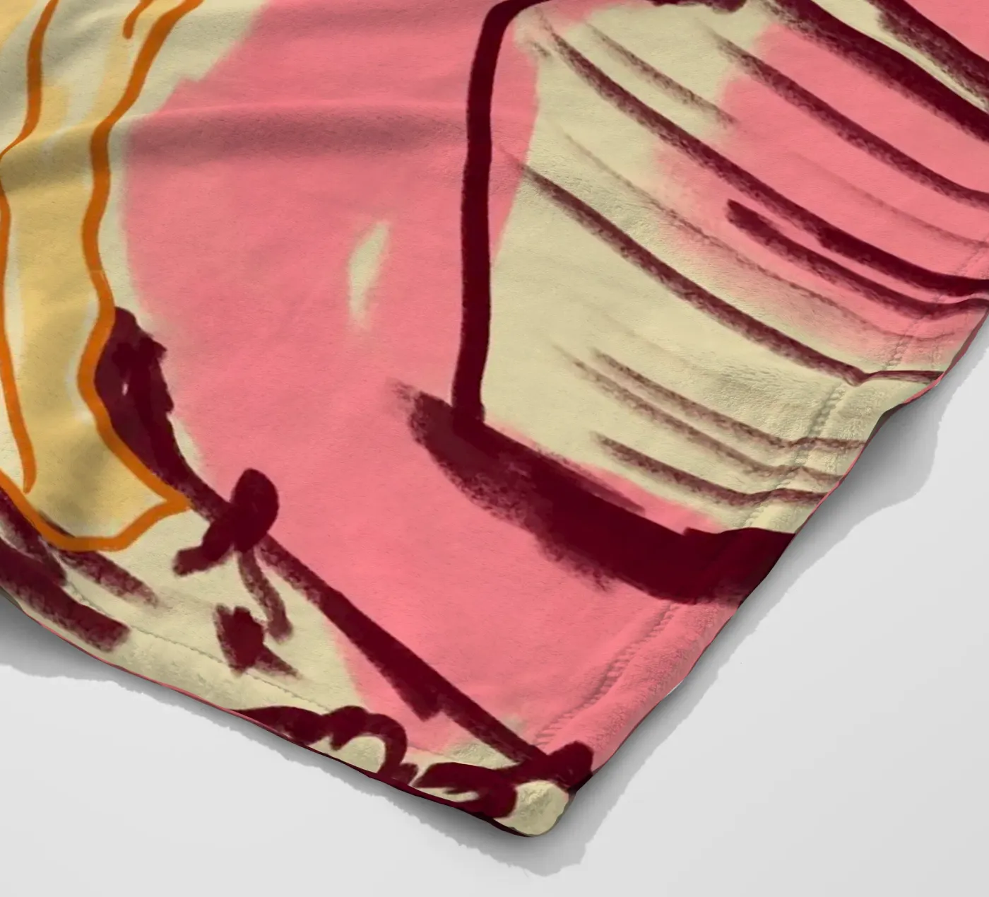 Camera rosa coperta in pile da Kintsugi99