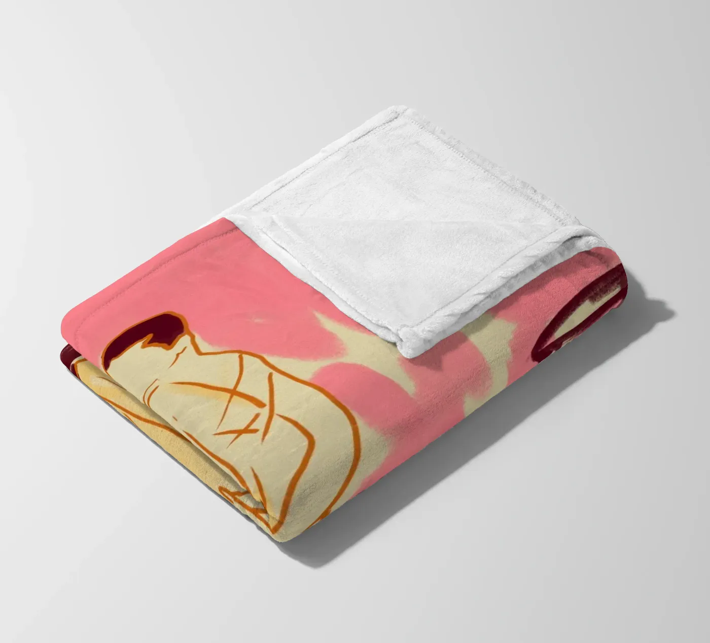 Camera rosa coperta in pile da Kintsugi99
