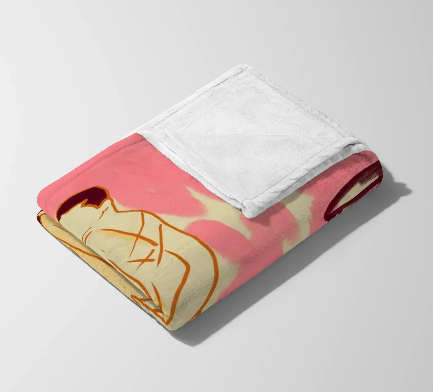 Camera rosa coperta in pile da Kintsugi99