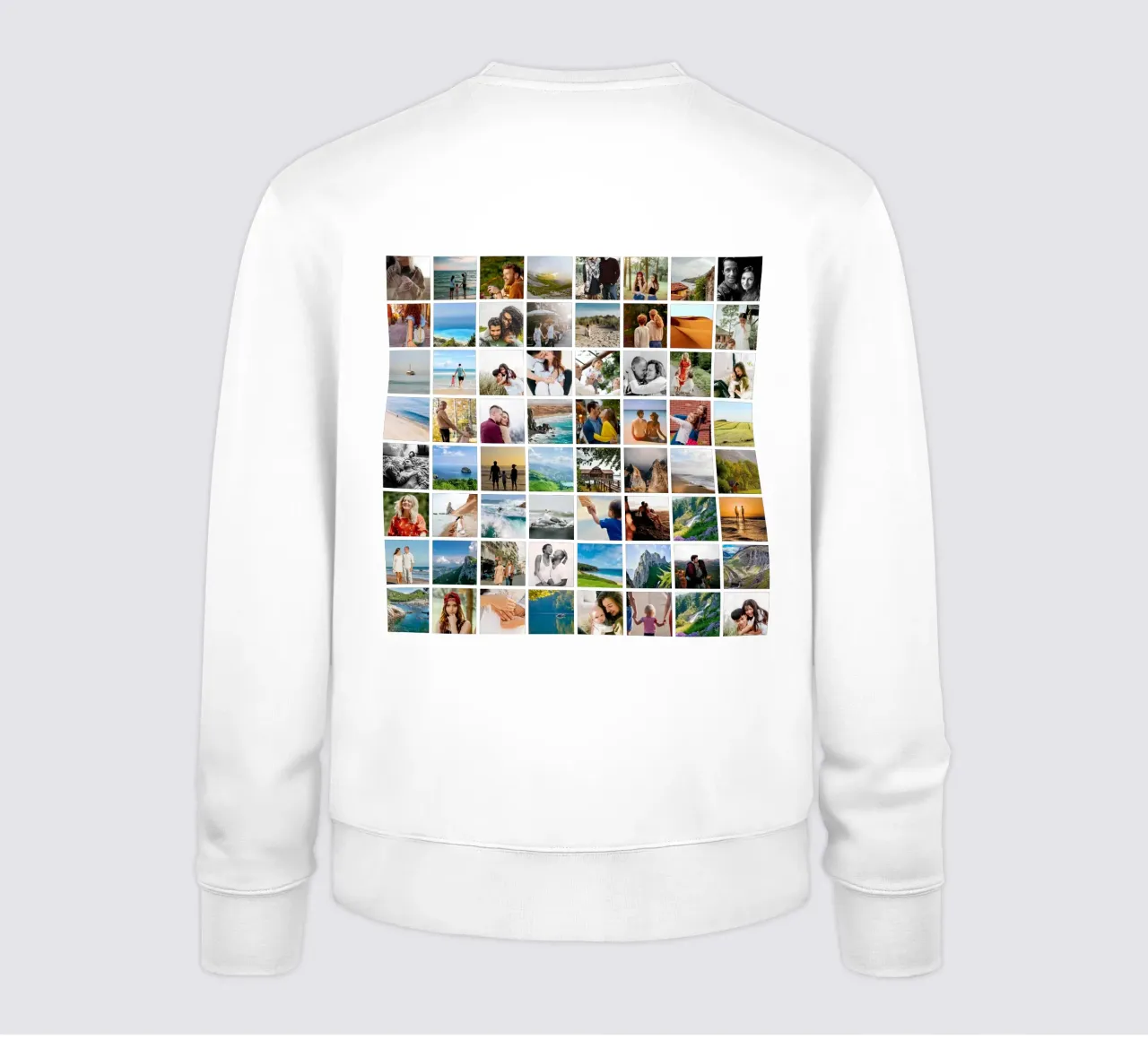 Mosaik Fotocollage • 64 Bilder Sweatshirt von Bildschön | Fotocollagen
