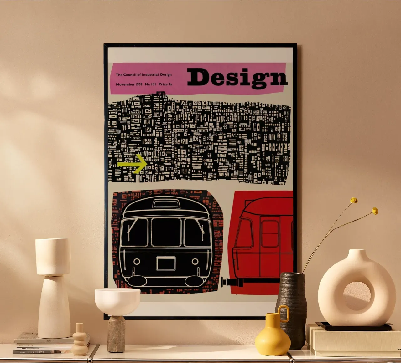 1958 Novmeber Design Magazine poster da Hemingway Design