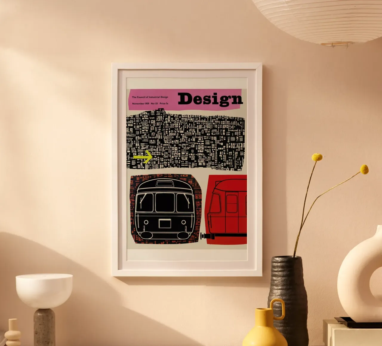 1958 Novmeber Design Magazine poster da Hemingway Design