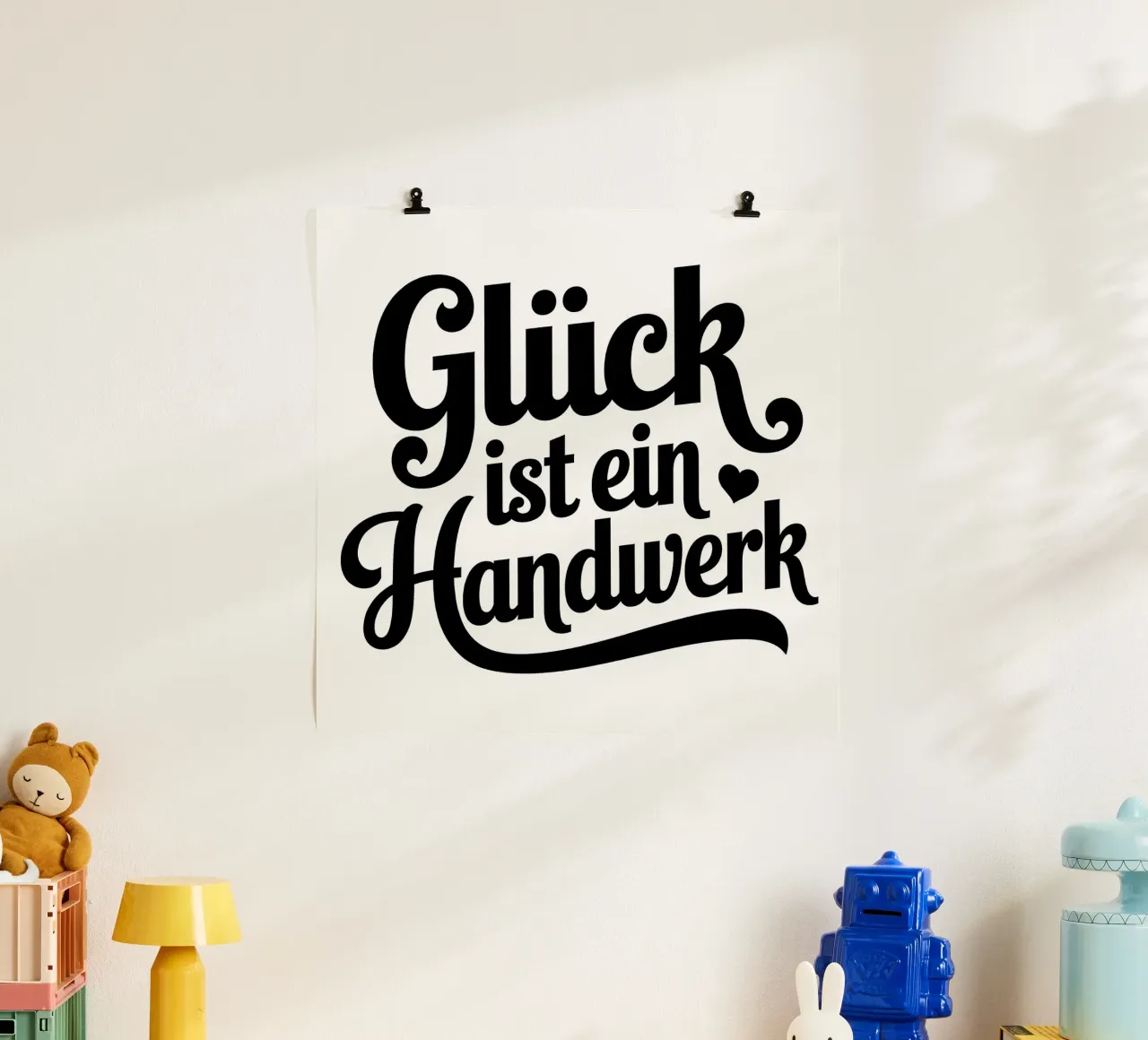 Glück ist ein Handwerk carta hahnemühle da Aphorismiker
