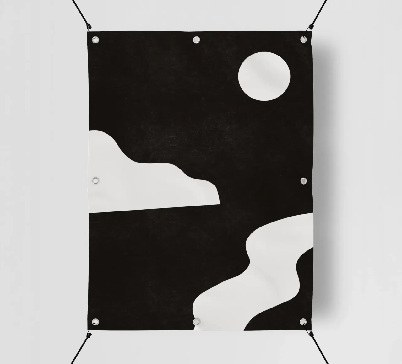 Paesaggio monocromatico 06 telo in pvc da Little Dean