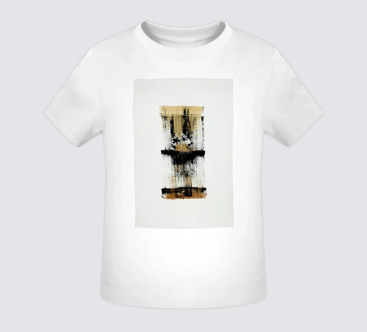 Gold And Black Minimal Abstract maglietta neonato da Ingrid Beddoes