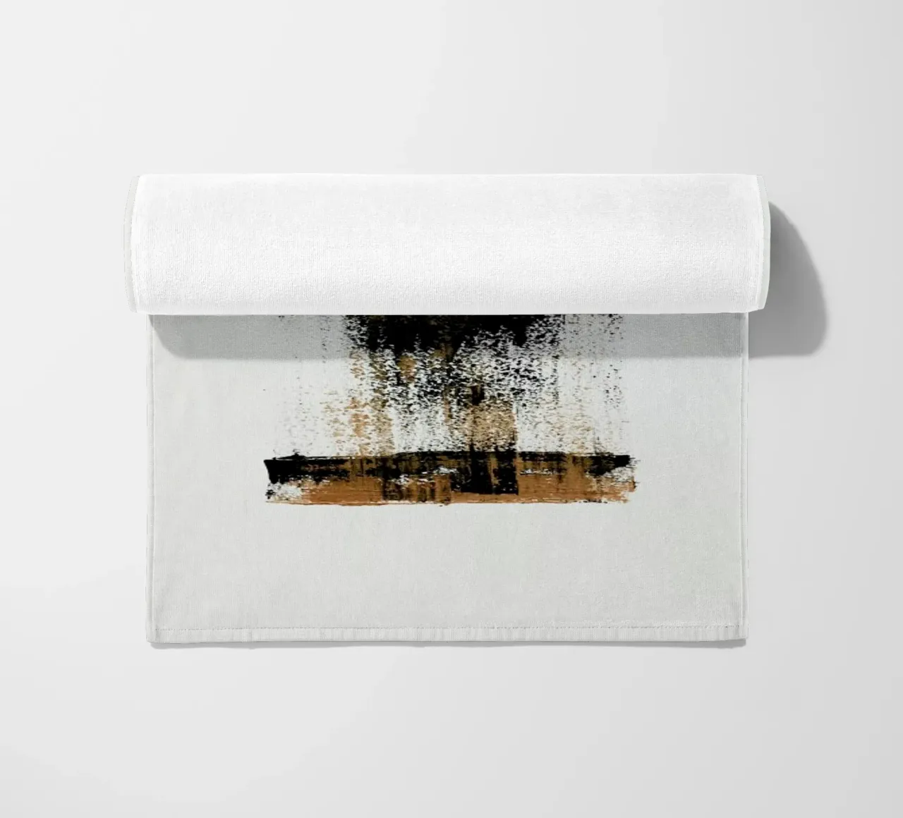 Gold And Black Minimal Abstract telo mare da Ingrid Beddoes