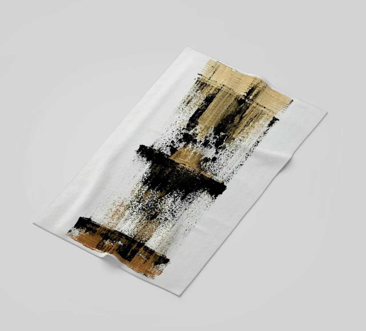 Gold And Black Minimal Abstract telo mare da Ingrid Beddoes