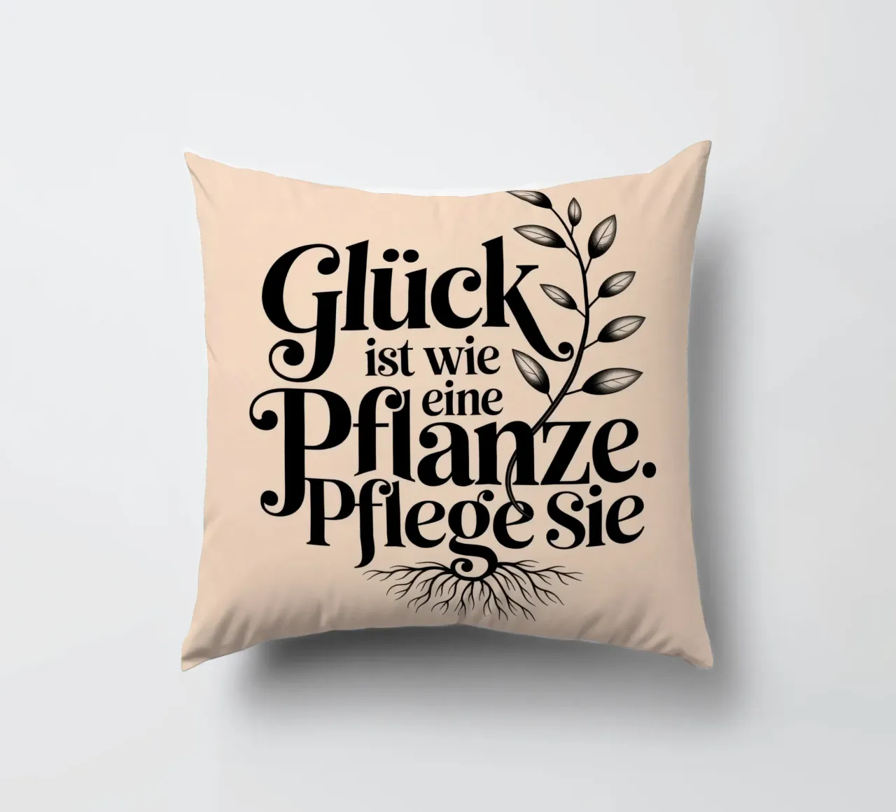 Glück ist eine Pflanze cuscino da Aphorismiker