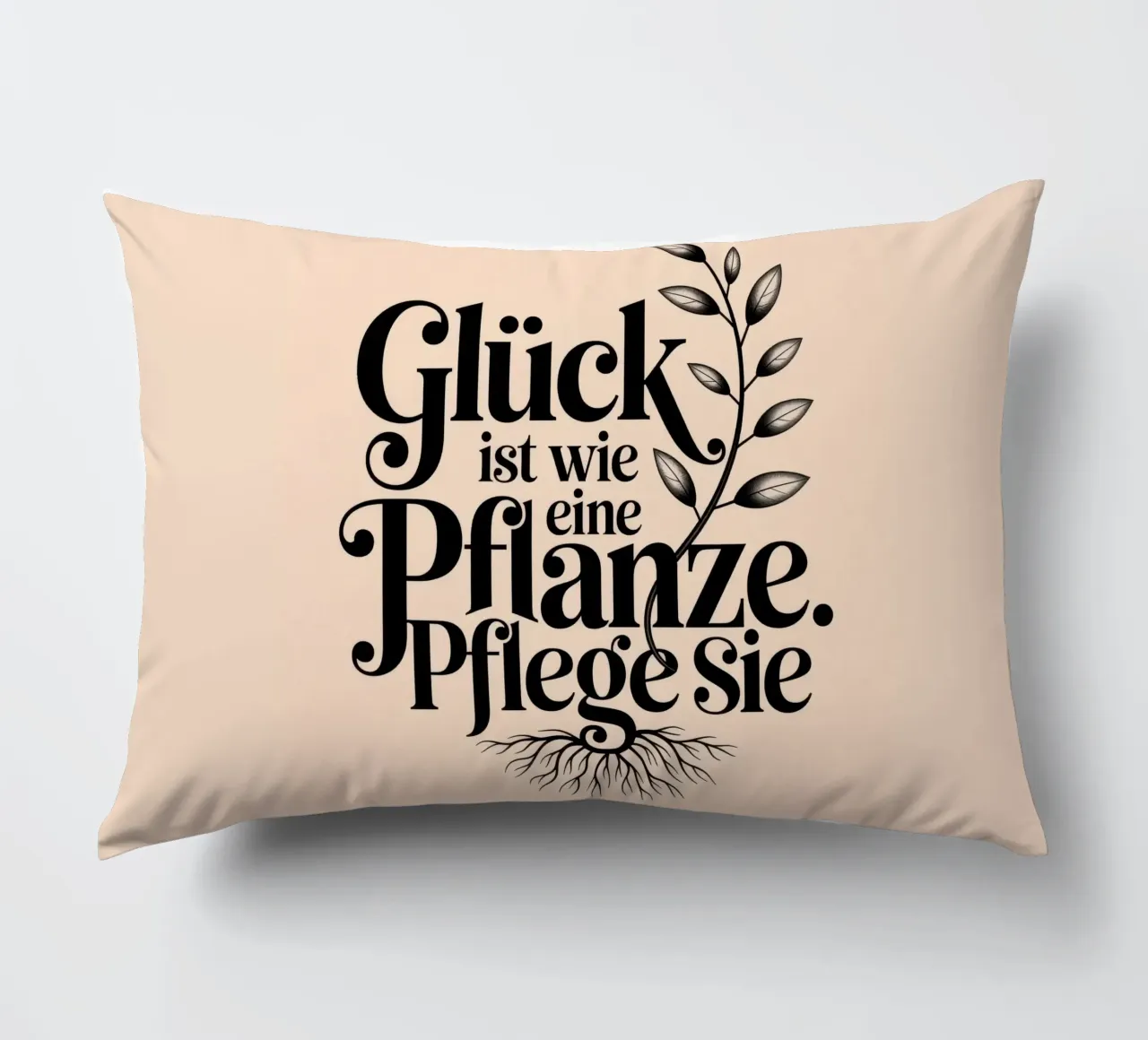 Glück ist eine Pflanze cuscino da Aphorismiker