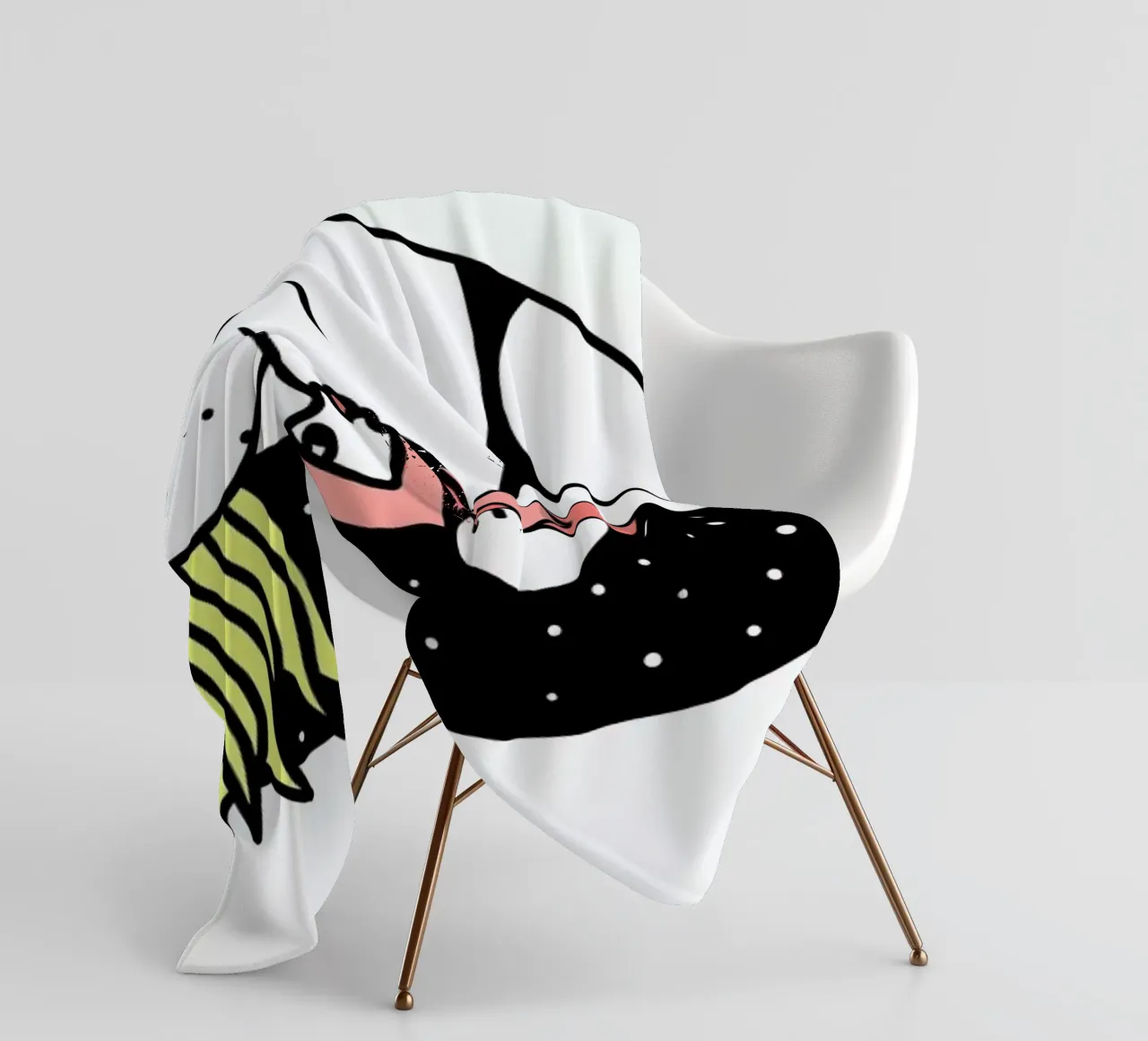 Stillen 01 fleece blanket by Herzette