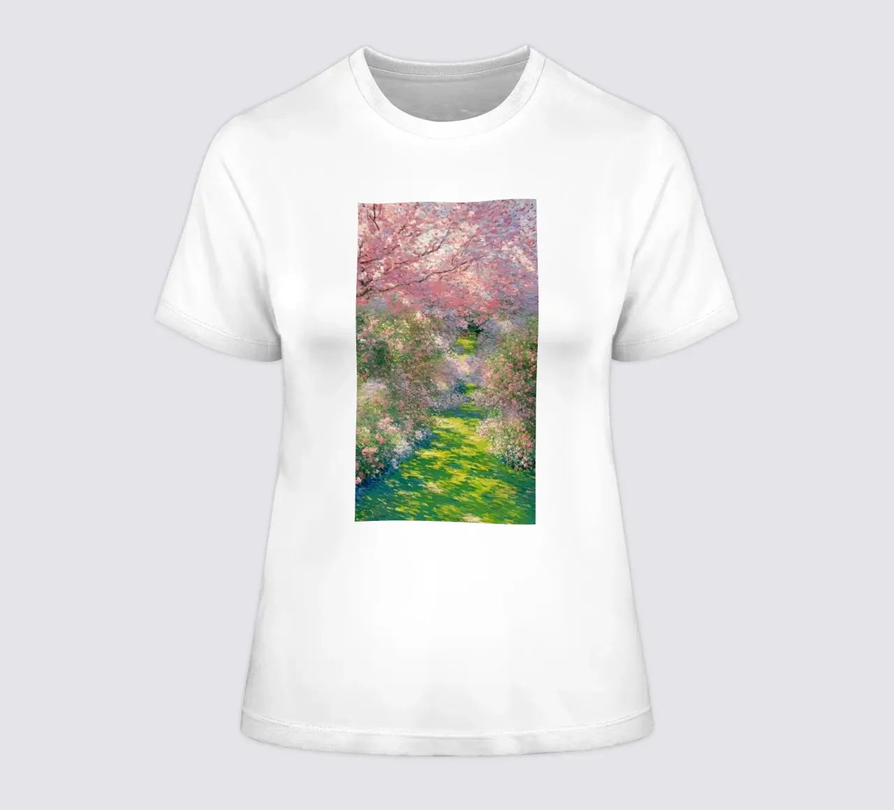 kirschblüten gartenweg claude monet Frauen T-Shirt von belong shop