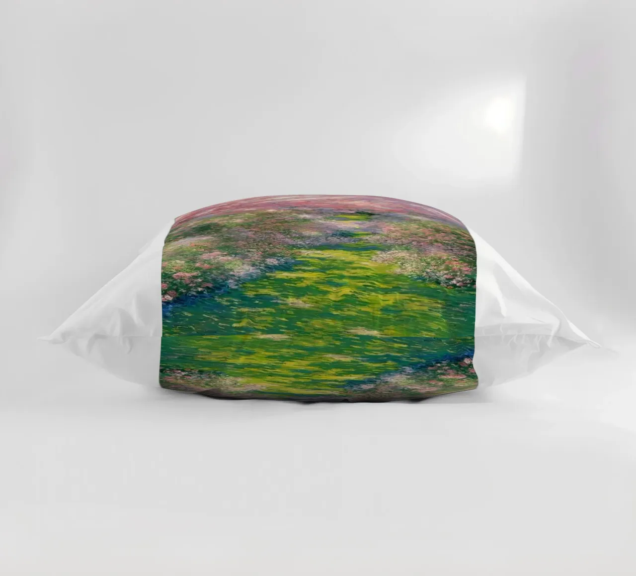 fiori di ciliegio sentiero del giardino claude monet cuscino da belong shop