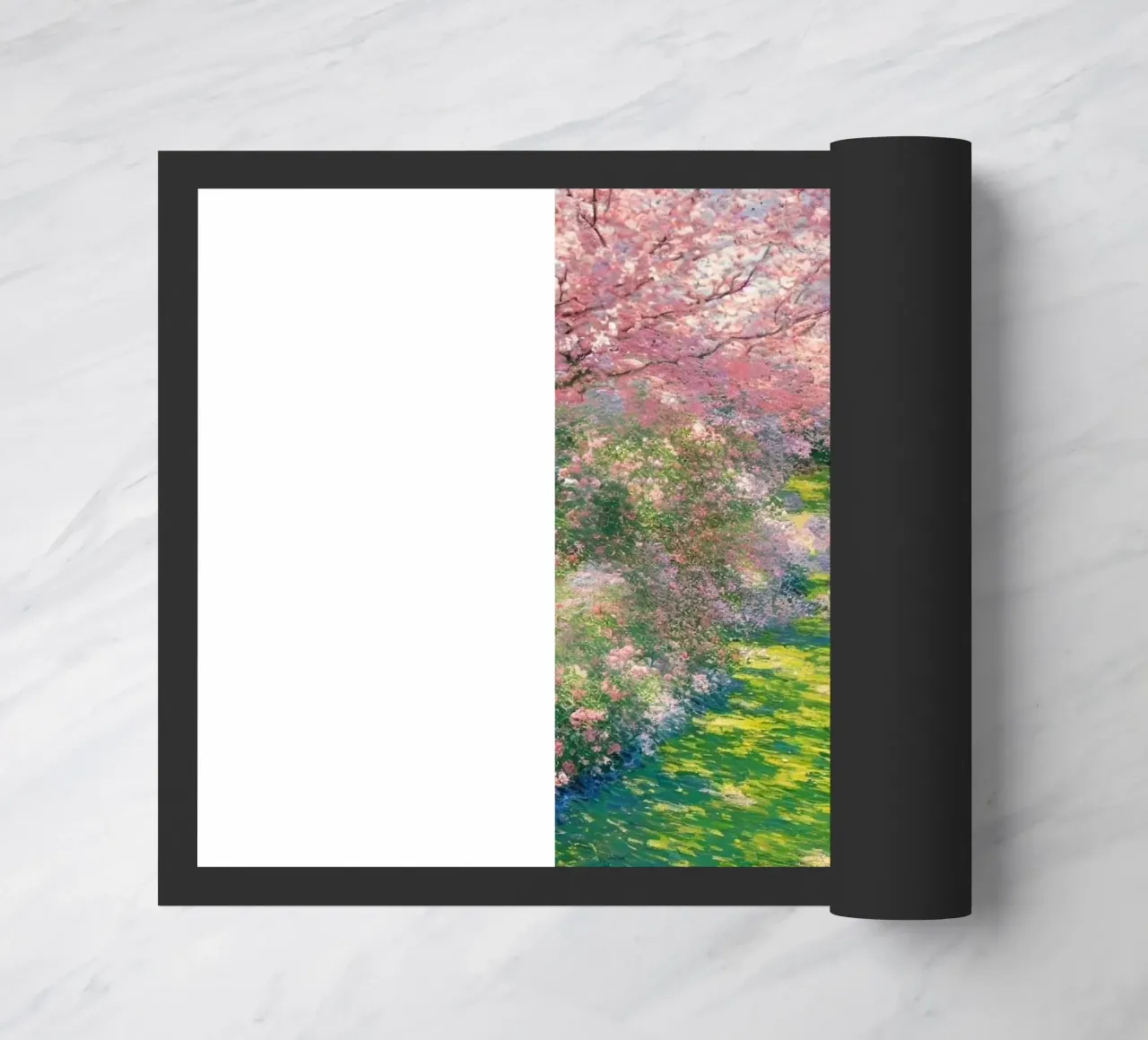fiori di ciliegio sentiero del giardino claude monet zerbino da belong shop