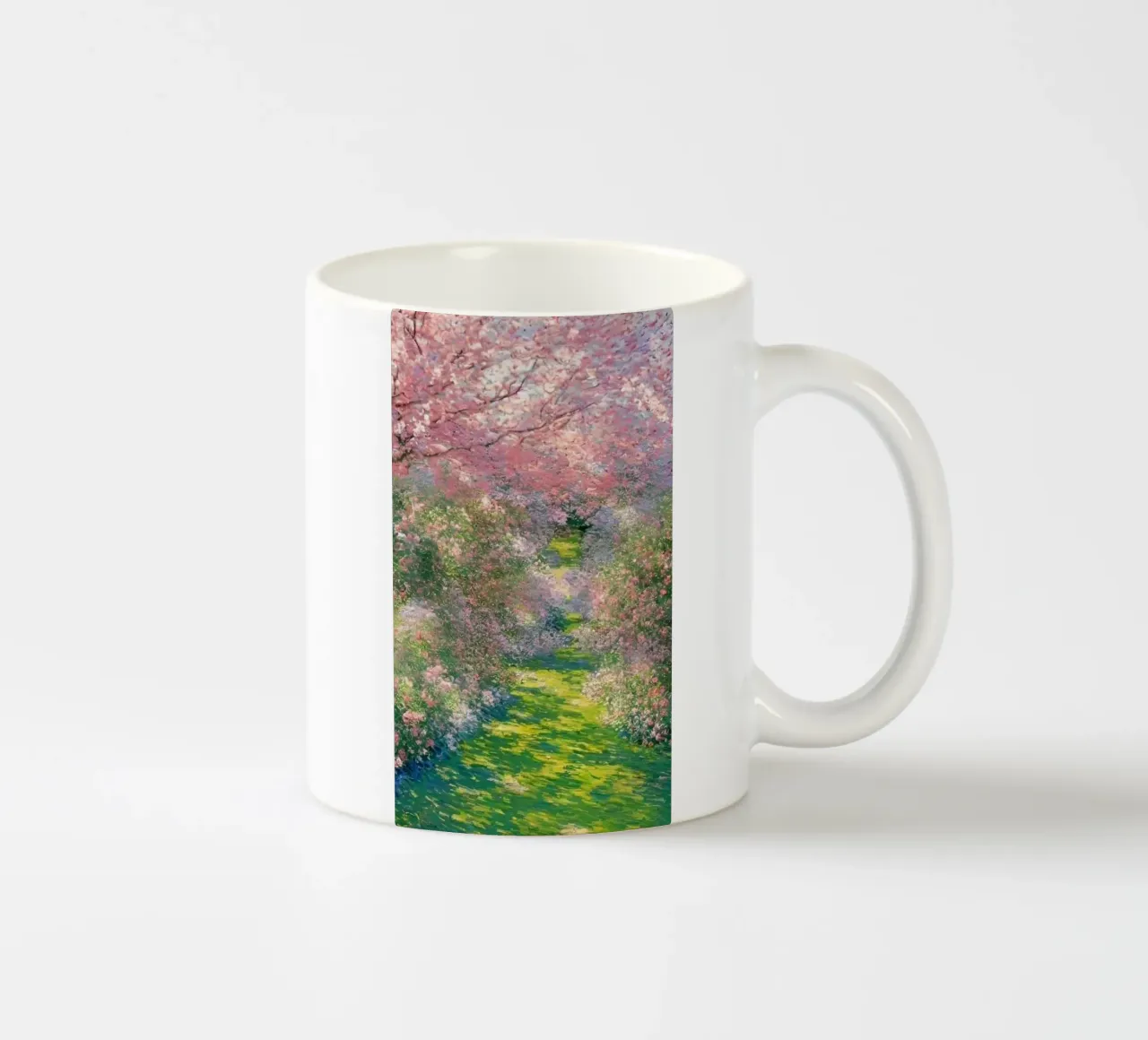 fiori di ciliegio sentiero del giardino claude monet tazza in ceramica da belong shop