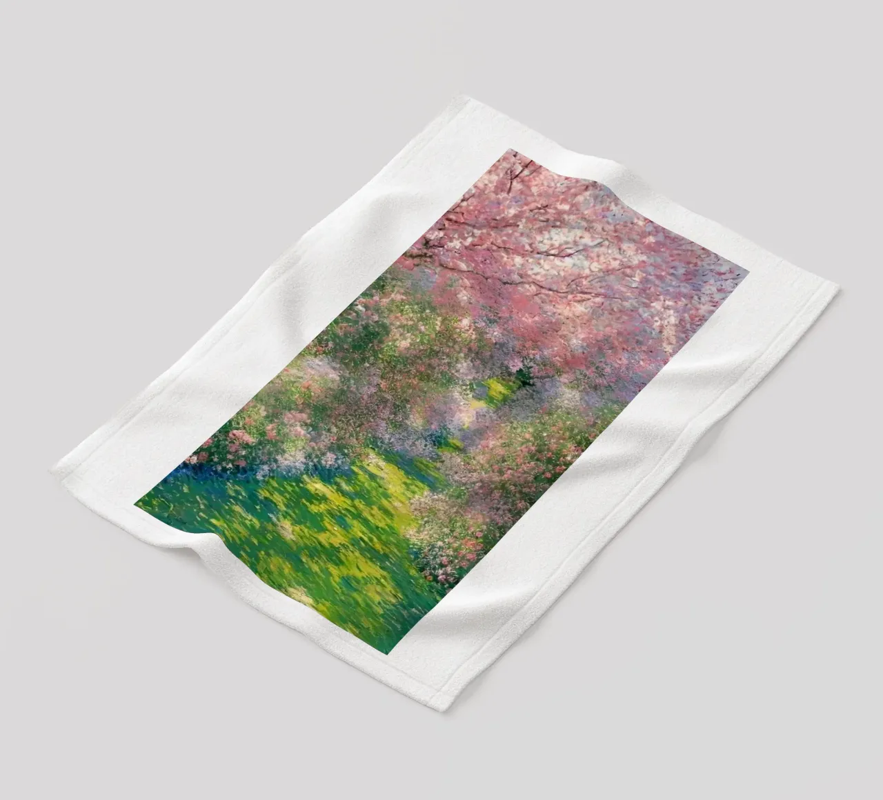 fiori di ciliegio sentiero del giardino claude monet coperta in pile da belong shop