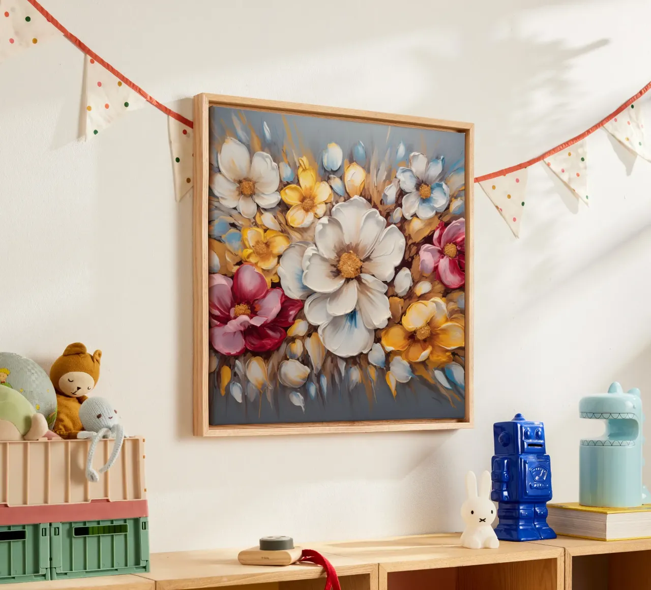 I fiori tela con Cornice a cassetta da Imagine