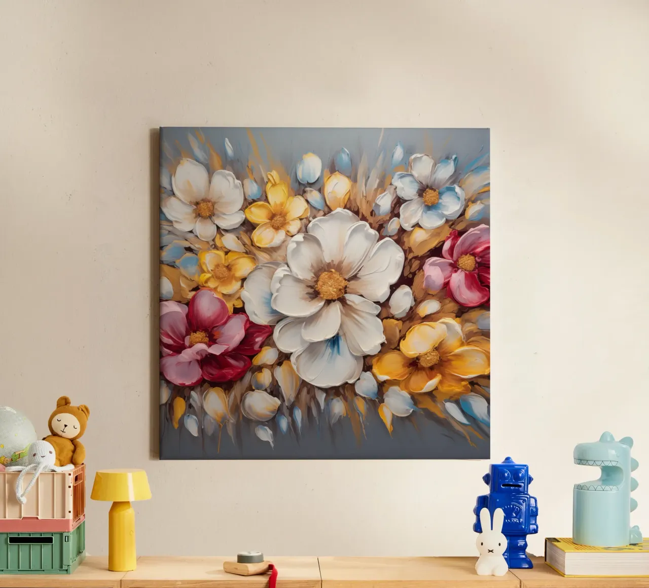 I fiori tela con Cornice a cassetta da Imagine