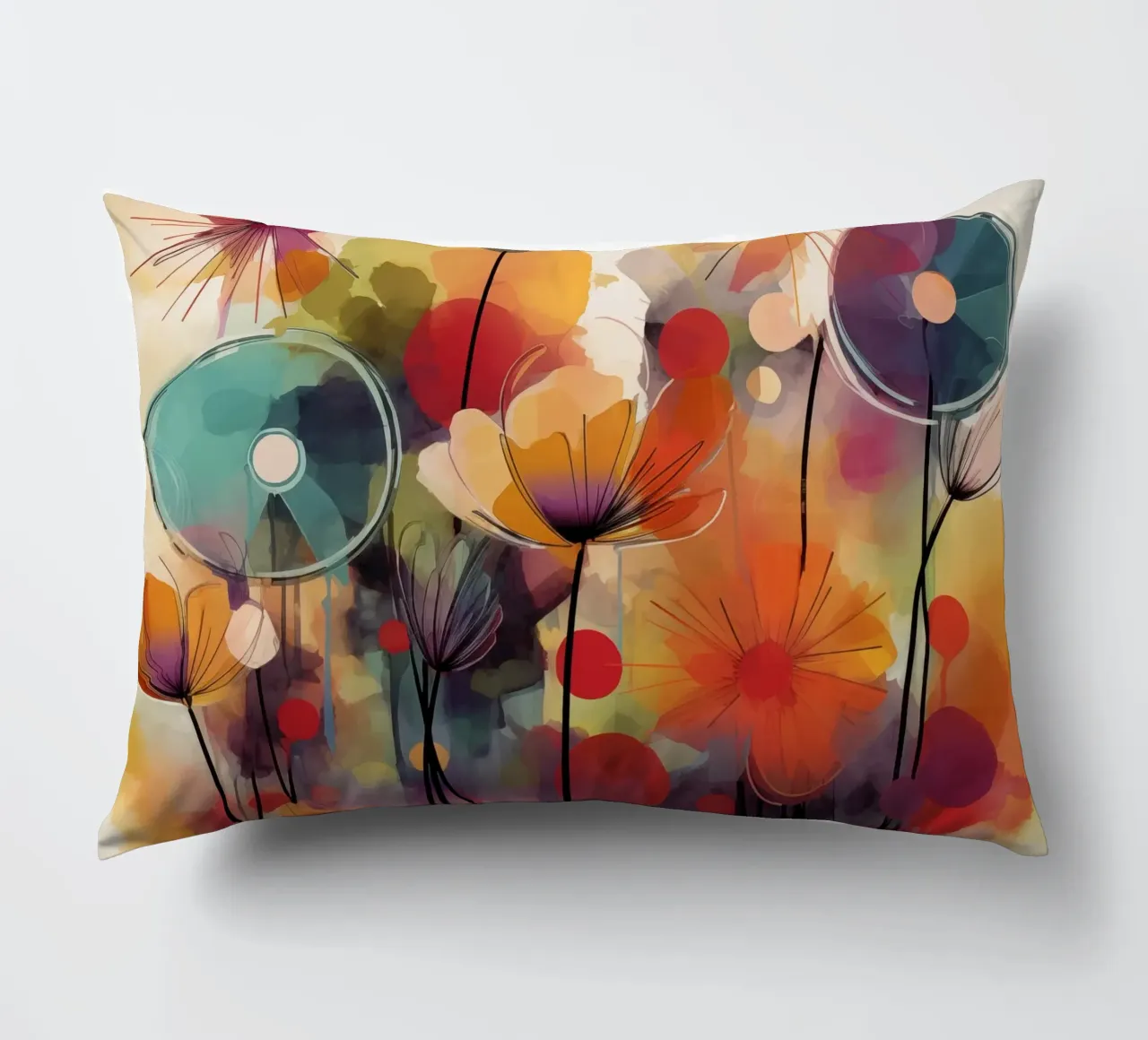 Fiori astratti cuscino da Imagine