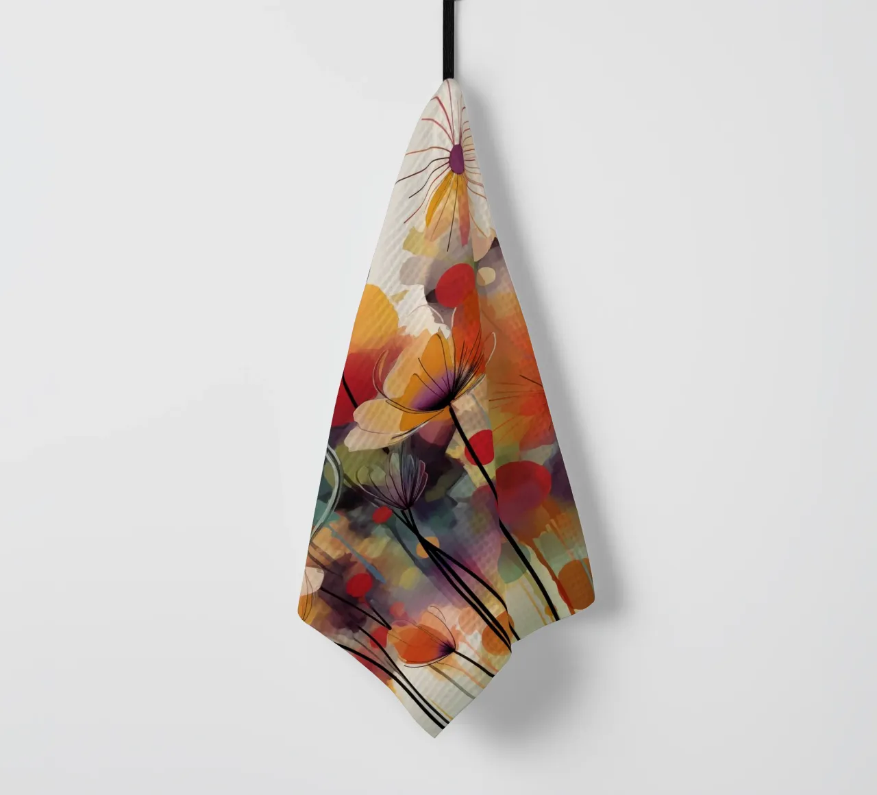 Fiori astratti canovaccio da cucina da Imagine