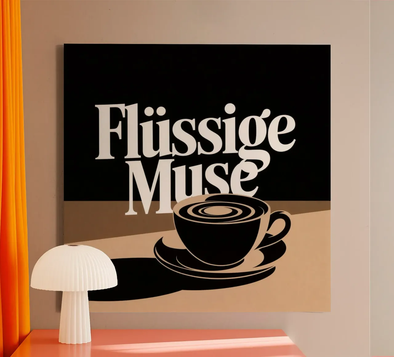 Flüssige Muse canvas met Baklijst van Aphorismiker