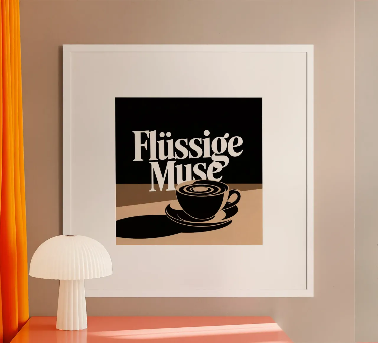 Flüssige Muse poster con telaio in alluminio da Aphorismiker