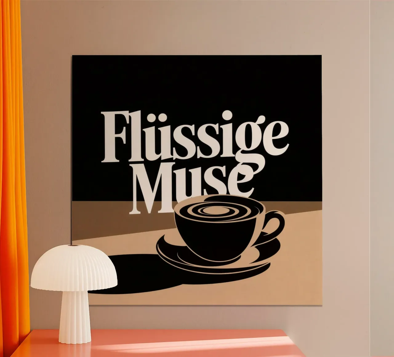 Flüssige Muse poster con telaio in alluminio da Aphorismiker