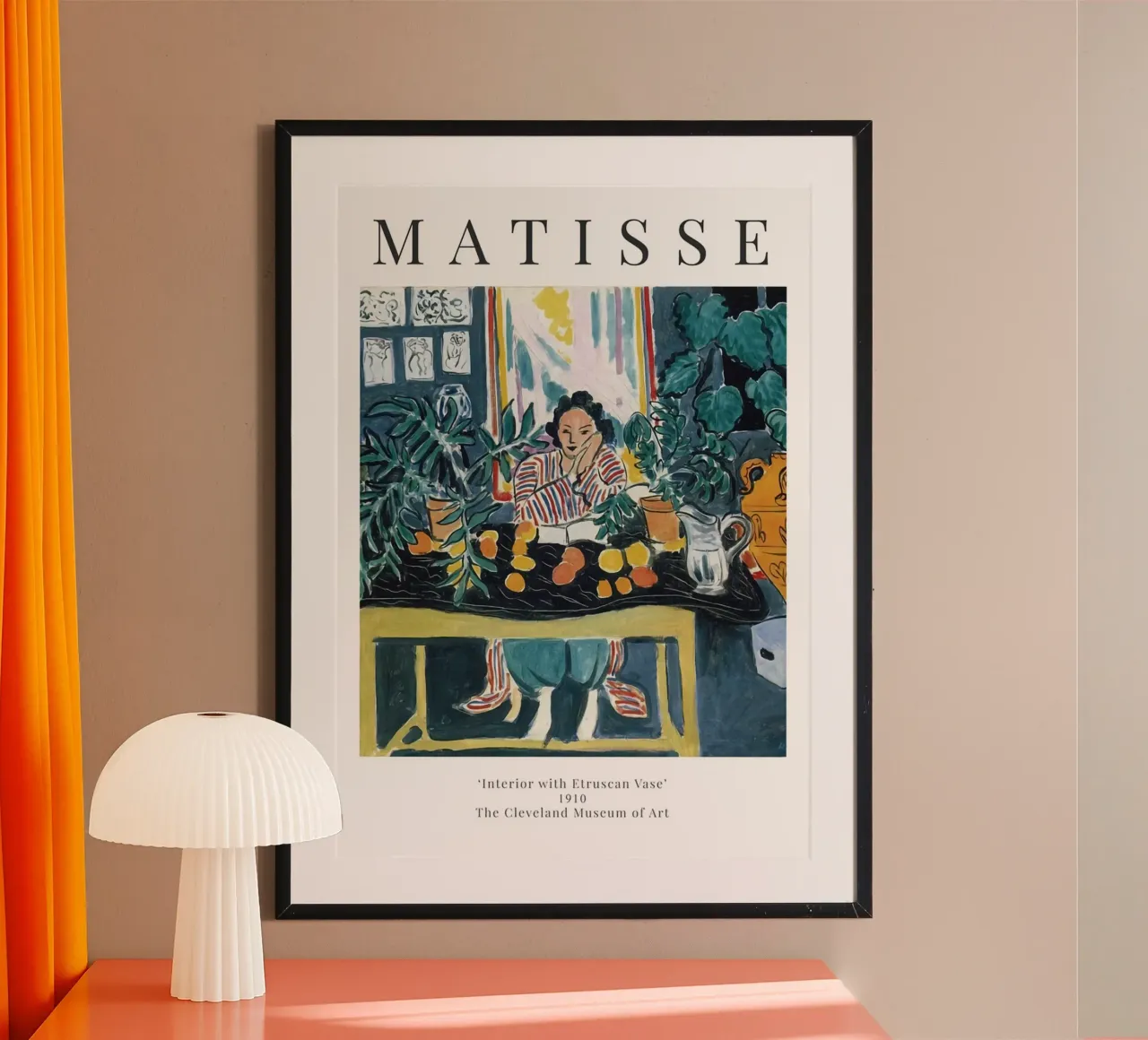 Henri Matisse - Interno con vaso etrusco carta hahnemühle da Perdana shop