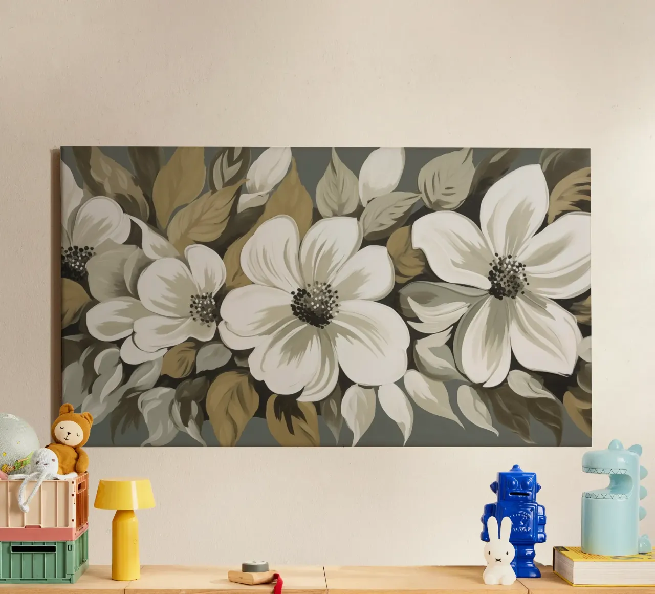 Muurkunst van Imagine canvas met Baklijst van Imagine