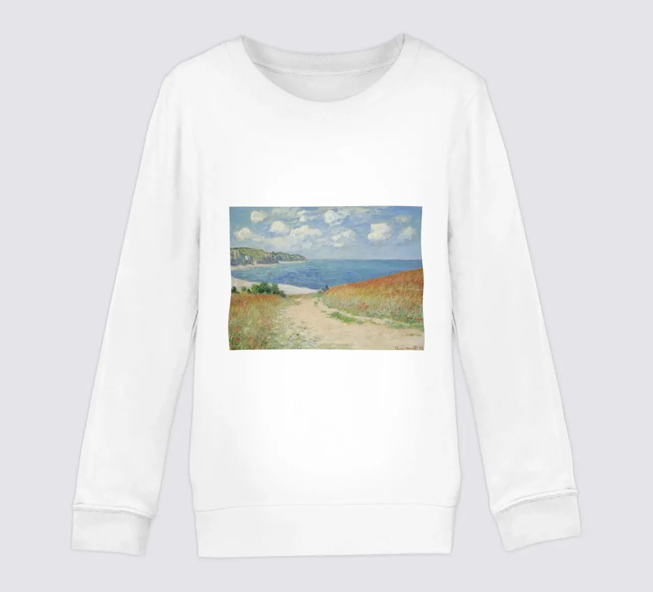 costa oceano claude monet felpa bambino da belong shop