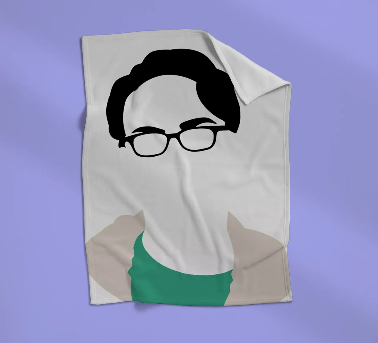 Leonard fleece blanket by Naxart