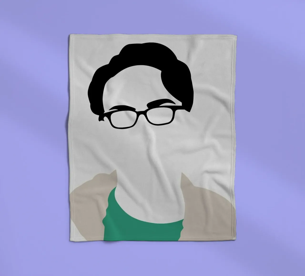 Leonard fleece blanket by Naxart