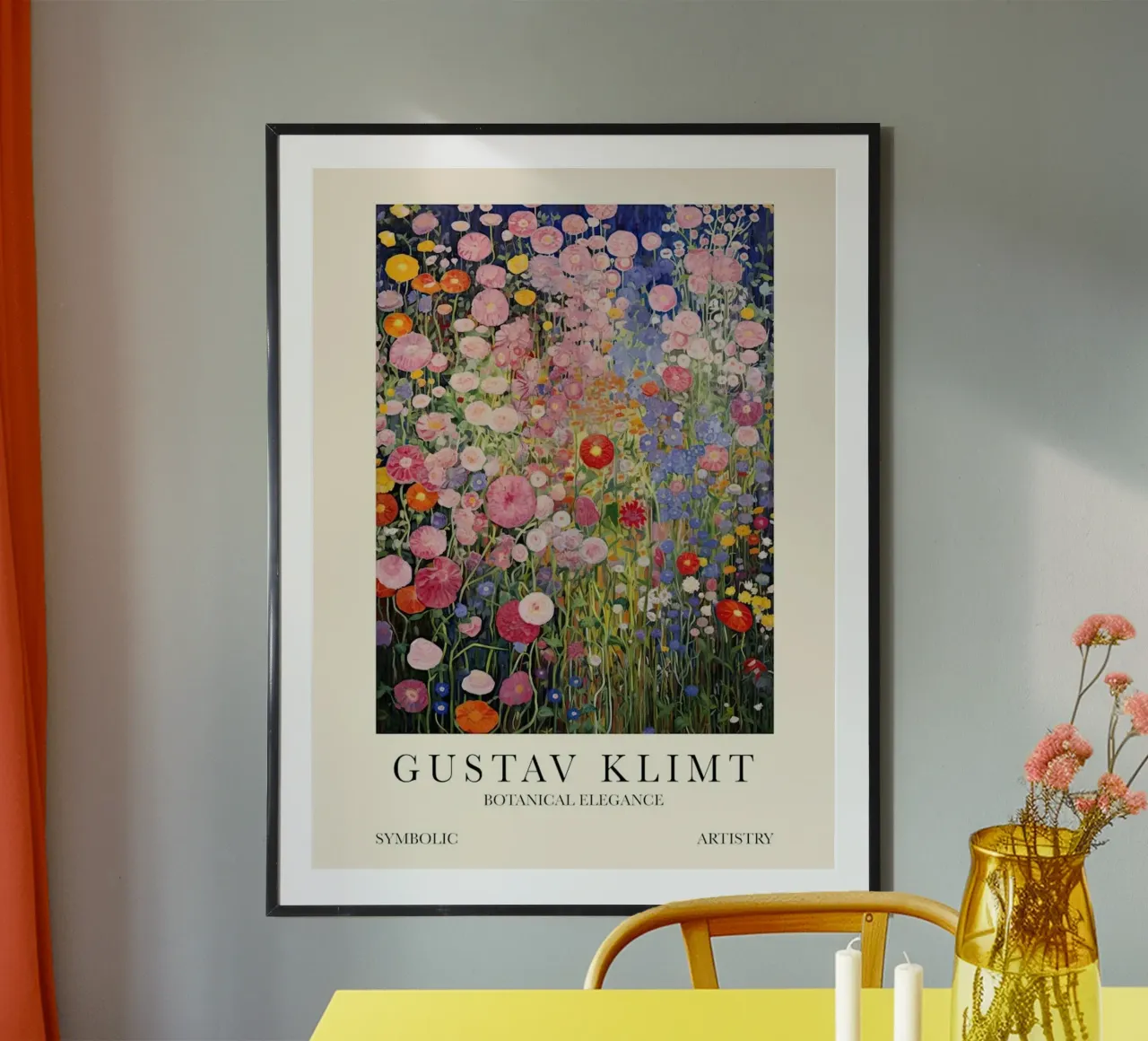 Gustav Klimt poster con telaio in legno da Super Art