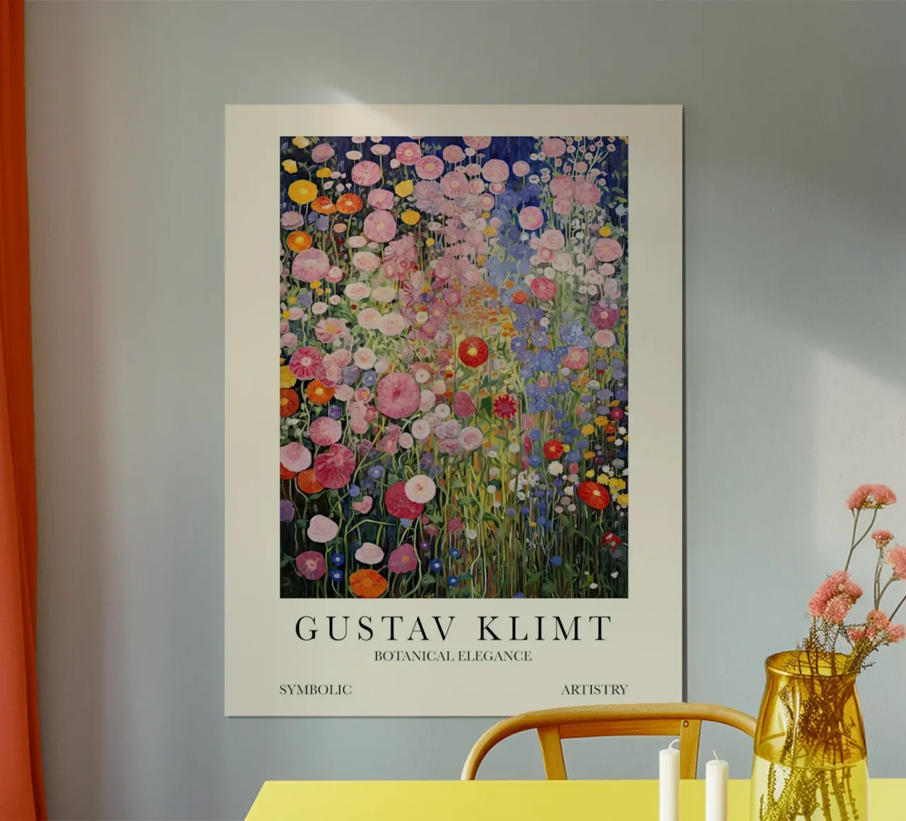 Gustav Klimt poster con telaio in legno da Super Art