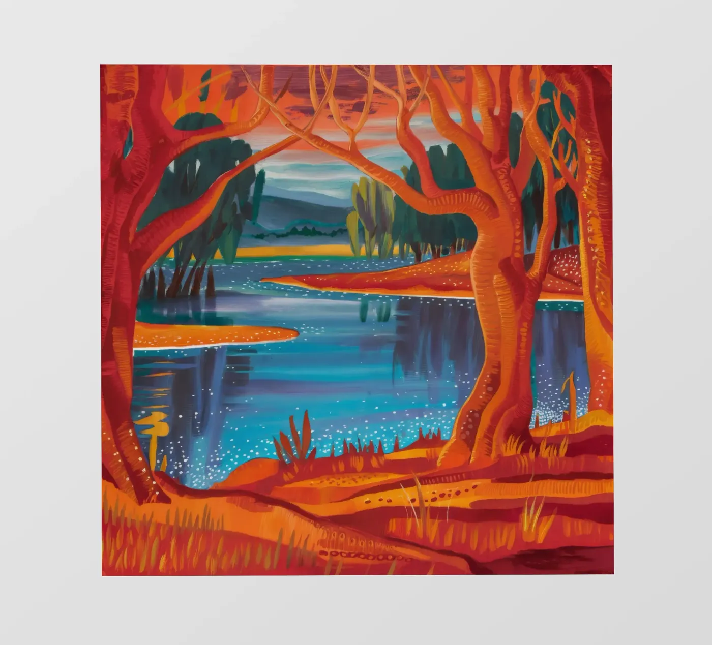 Danza del fiume d'autunno carta da parati fotografica da Verve Pigments