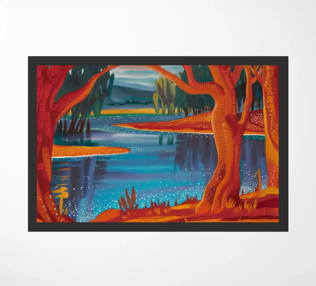 Autumn River Dance deurmat van Verve Pigments