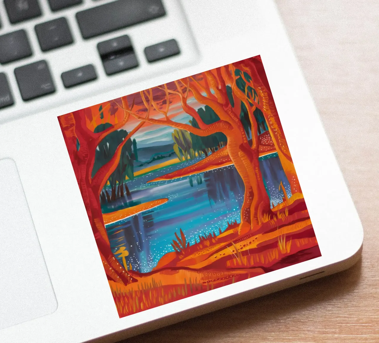 Herfstdans sticker van Verve Pigments