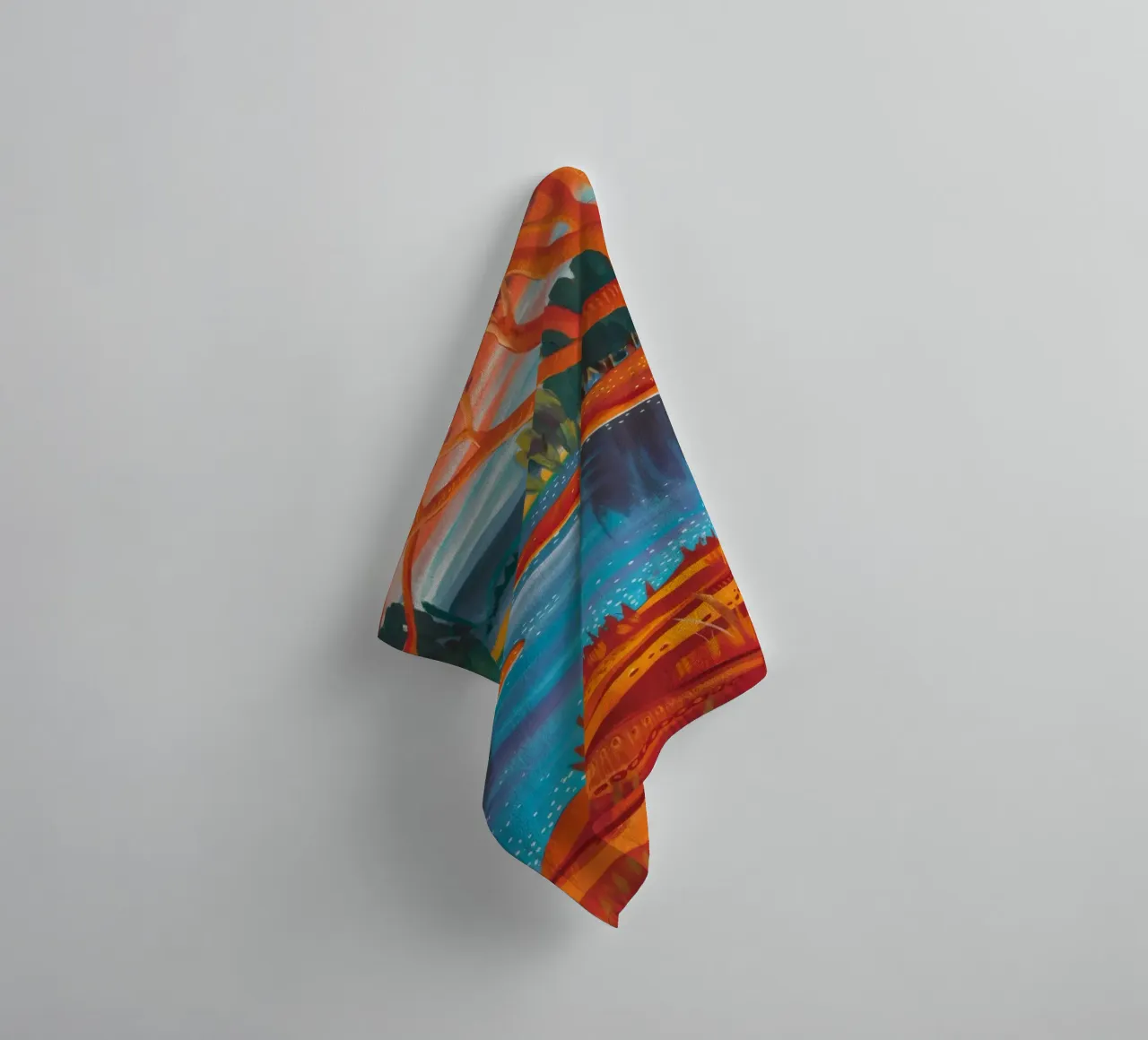 Herfstdans badhanddoek van Verve Pigments