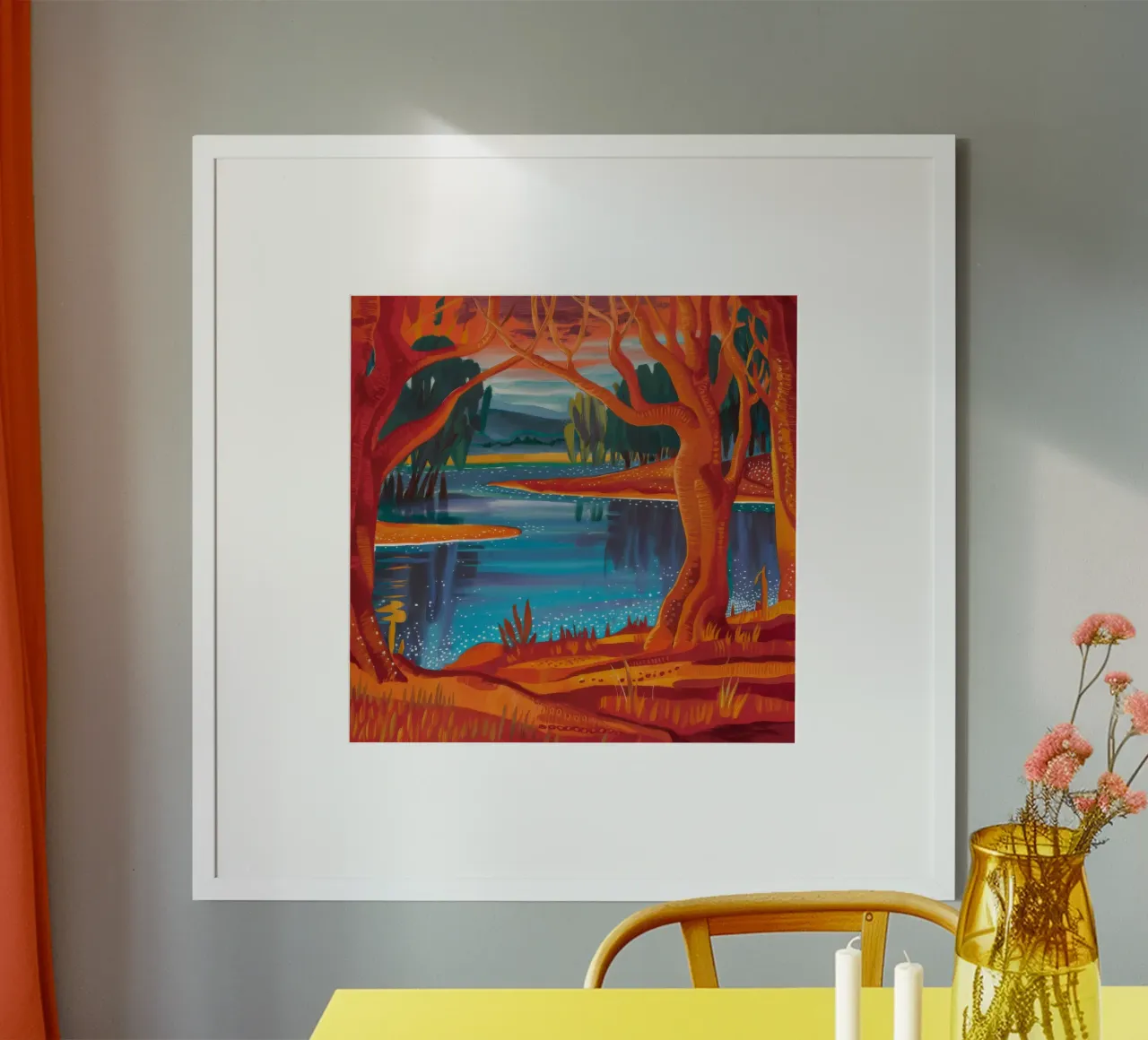 Herfstdans poster van Verve Pigments