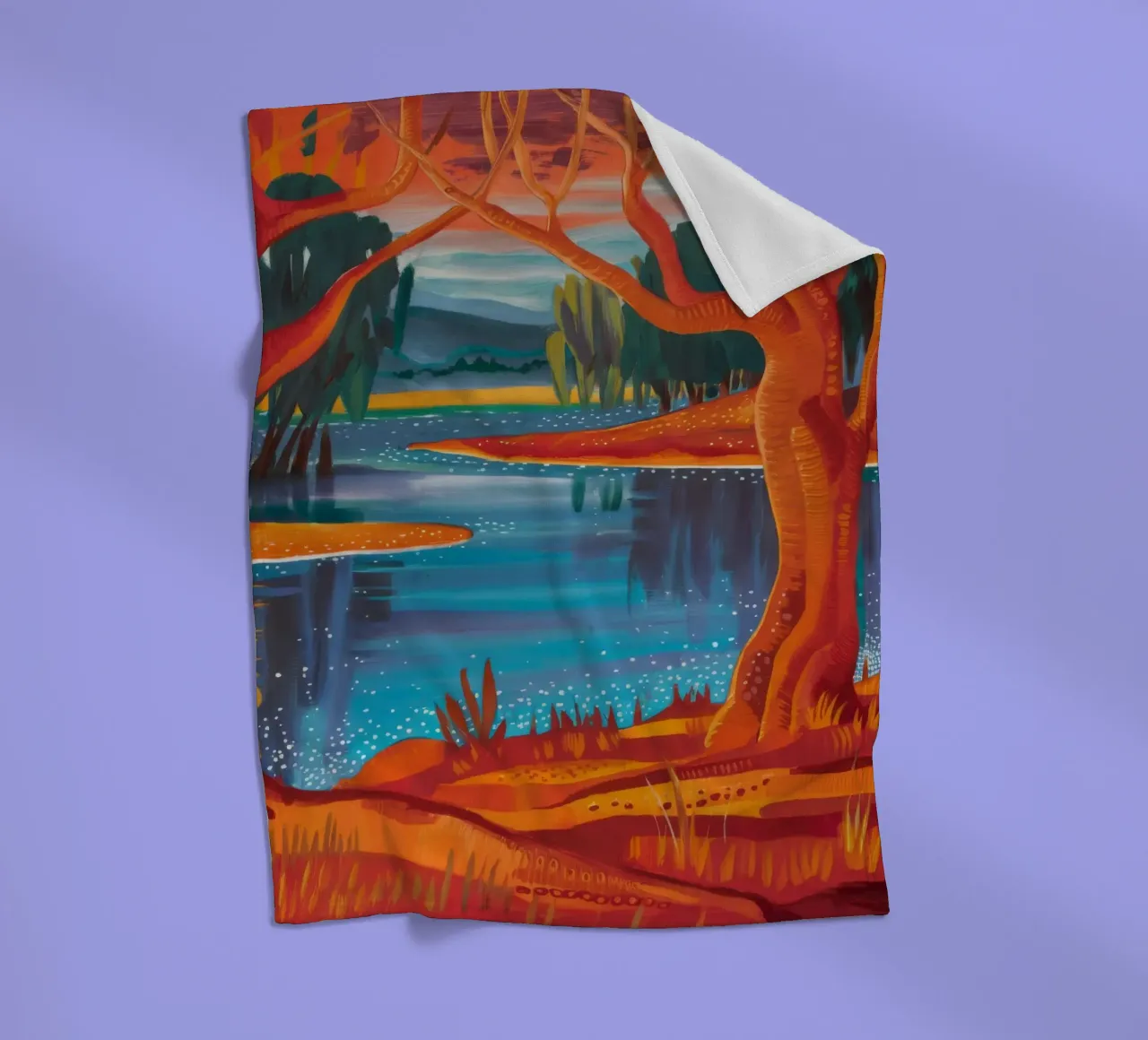 Herfstdans fleecedeken van Verve Pigments