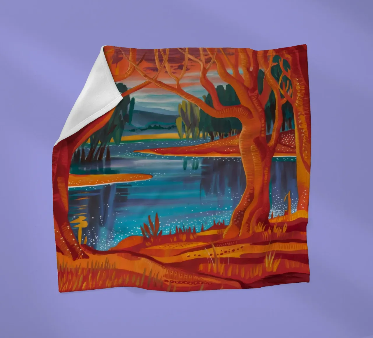 Herfstdans fleecedeken van Verve Pigments