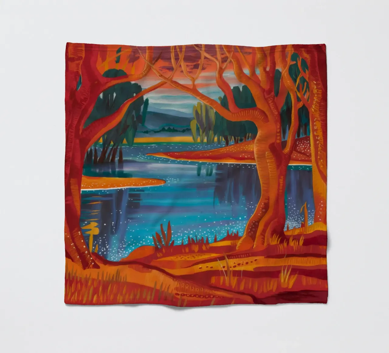 Herfstdans fleecedeken van Verve Pigments