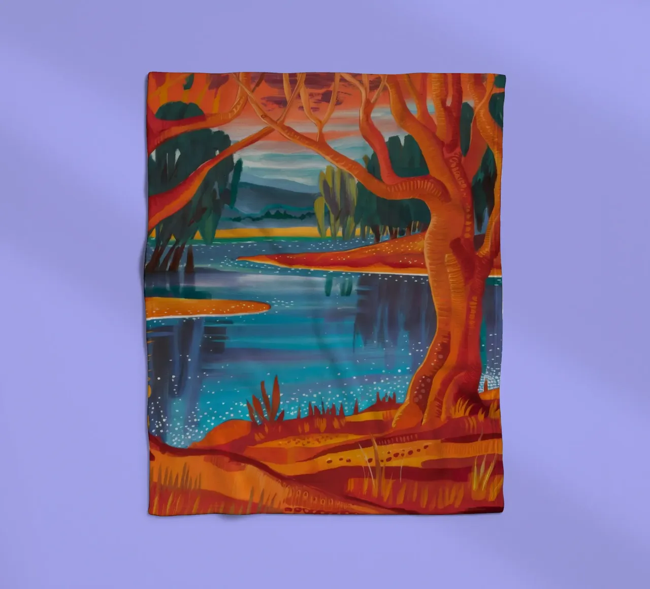 Herfstdans fleecedeken van Verve Pigments